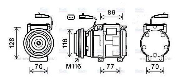 AVA Aircon Compressor JEAK056