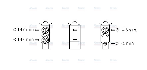 AVA Aircon Expansion valve KA1184