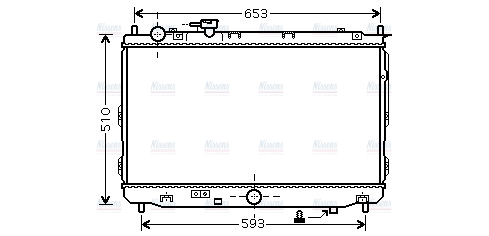 AVA Coolant Radiator KA2070
