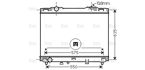AVA Coolant Radiator KA2127