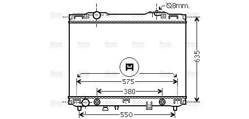 AVA Coolant Radiator KA2175