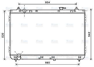 AVA Coolant Radiator KA2183