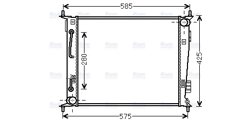 AVA Coolant Radiator KA2185