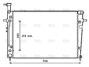 AVA Coolant Radiator KA2251