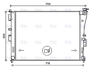 AVA Coolant Radiator KA2269