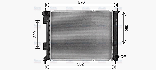 AVA Coolant Radiator KA2327