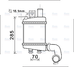 AVA Charge Air Intercooler KA4154