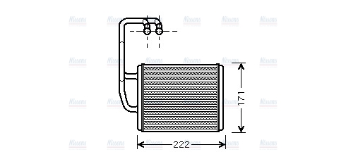 AVA Cabin Heater Core KA6076