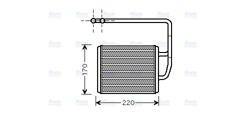 AVA Heater Core KA6089