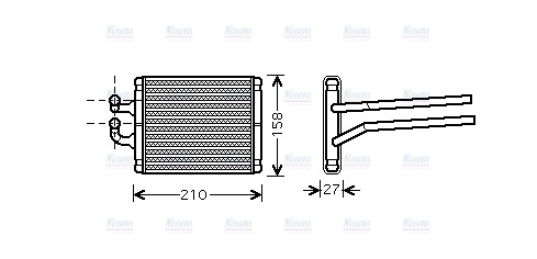 AVA Cabin Heater Core KA6095