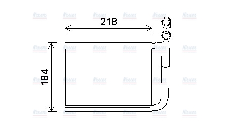 AVA Cabin Heater Core KA6166