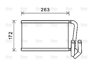 AVA Cabin Heater Core KA6169