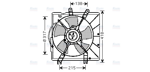 AVA Radiator Fan KA7504