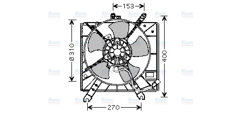 AVA Radiator Cooling Fan KA7505