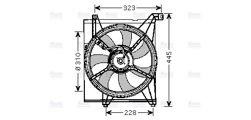 AVA Radiator Cooling Fan KA7512