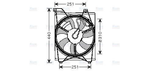 AVA Radiator Cooling Fan KA7516
