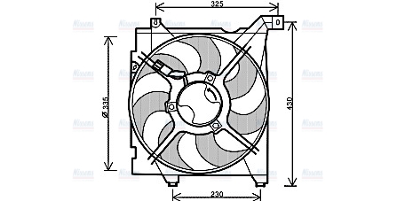 AVA Radiator Cooling Fan KA7517