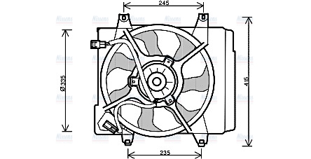 AVA Radiator Fan KA7519