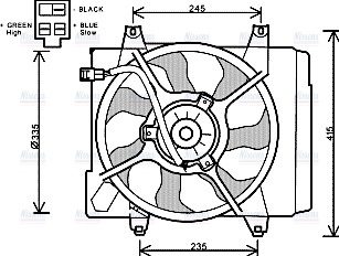 AVA Radiator Fan KA7521
