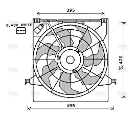 AVA Radiator Cooling Fan KA7522