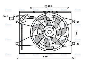 AVA Radiator Cooling Fan KA7523