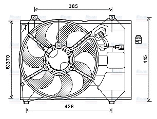 AVA Radiator Fan KA7527