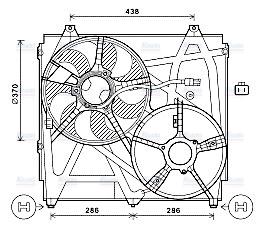 AVA Radiator Fan KA7529
