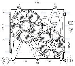 AVA Radiator Fan KA7530