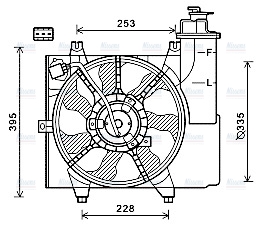 AVA Radiator Fan KA7531