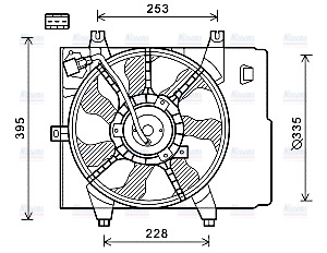 AVA Radiator Fan KA7534