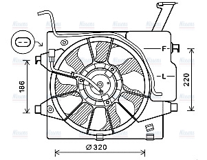 AVA Radiator Cooling Fan KA7535