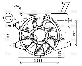 AVA Radiator Cooling Fan KA7536