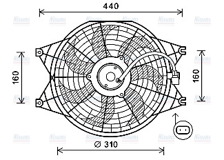 AVA Radiator Cooling Fan KA7537