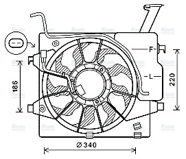 AVA Radiator Cooling Fan KA7538