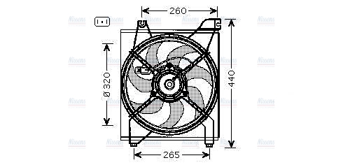 AVA Radiator Fan KA7542