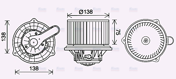 AVA Cabin Fan Blower Motor KA8288