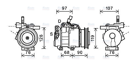 AVA Aircon Compressor KAAK161
