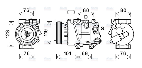 AVA Aircon Compressor KAAK279