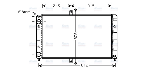 AVA Coolant Radiator LA2016