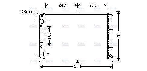 AVA Coolant Radiator LA2023