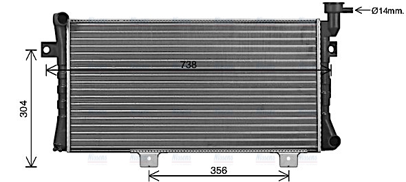 AVA Coolant Radiator LA2024
