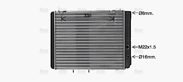 AVA Coolant Radiator LA2028