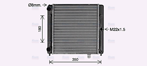 AVA Coolant Radiator LA2036