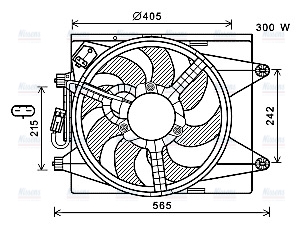 AVA Radiator Cooling Fan LC7501
