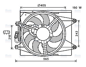 AVA Radiator Fan LC7502