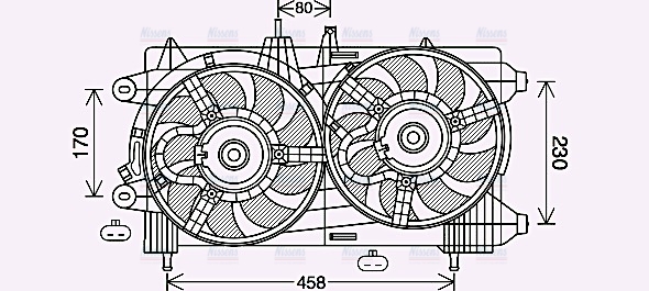 AVA Radiator Cooling Fan LC7503