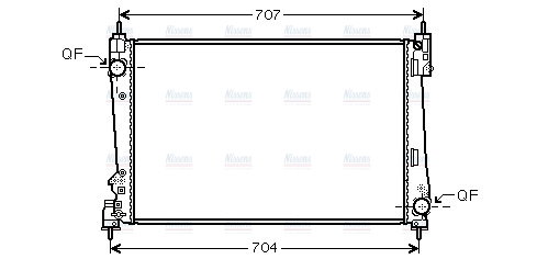 AVA Coolant Radiator LCA2096