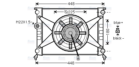 AVA Coolant Radiator LR2003