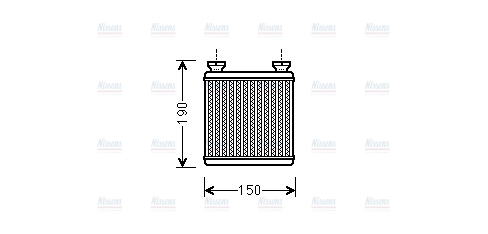 AVA Cabin Heater Core MC6014
