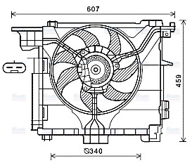 AVA Radiator Cooling Fan MC7507